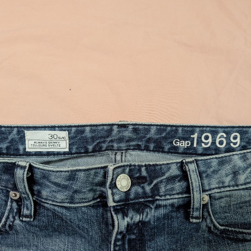 Gap 1969 Always Skinny Jeans Size 30 - Picture 14 of 15